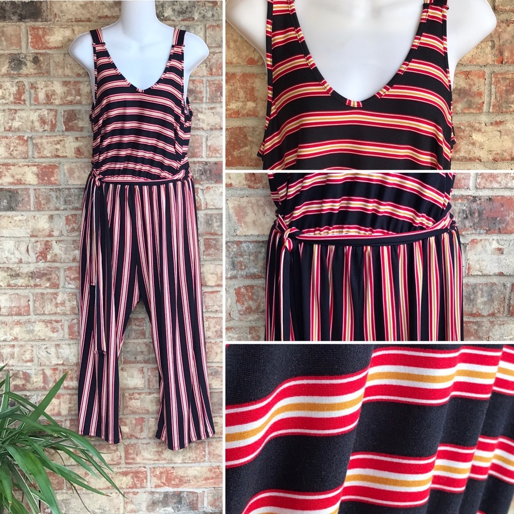 {CAUTION TO THE WIND} Striped Jumper - Size Large